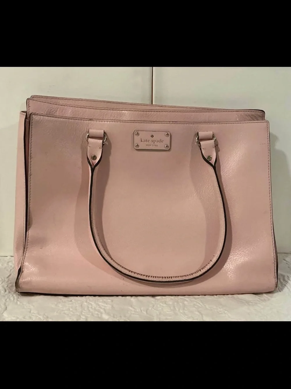 kate spade Pink Leather Structured Tote